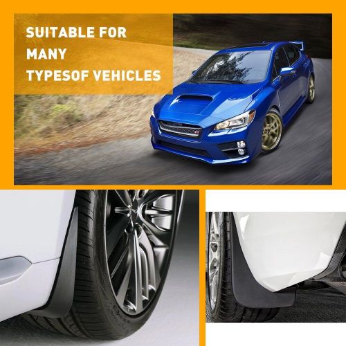 Universal car mud flaps splash guards for front or rear auto direct replacement