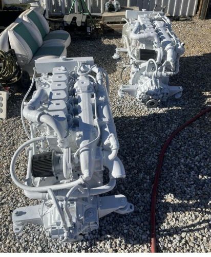 Cummins 6bta 5.9-m  ,  210 marine diesel engine bobtail running ,  17 hrs rebuil