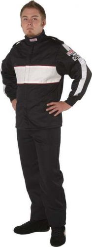 Gforce 4385xxxbk gf505 driving jacket sfi 3.2a/5 triple layer black/white 3xl