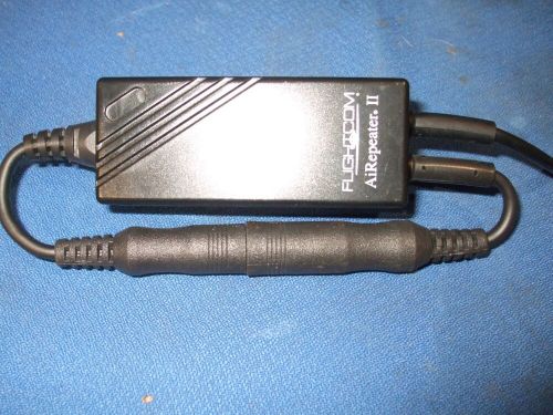 Flightcom`s airepeater ii air craft audio 1 button playback unit, used