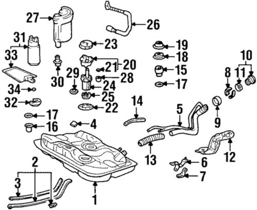 Genuine gm fuel filter 94856919