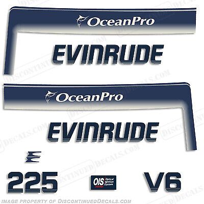 Fits evinrude 1993 - 1997 225hp oceanpro decals