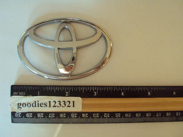 Toyota chrome emblem used 3 1/2" x 2 1/4"