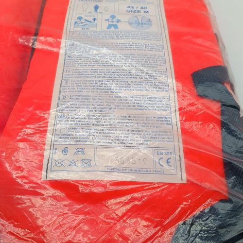 Plastimo storm 100 n lifejacket 42-48 kg size m for adult brand new