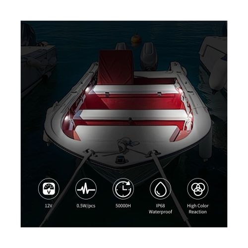 Marine led boat lights, boat interior lights night fishing lights 12v waterpr...