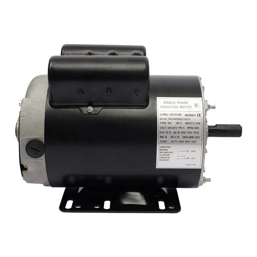 5 hp spl 3450 rpm air compressor 60hz electric motor 208-230 volts cml 360556