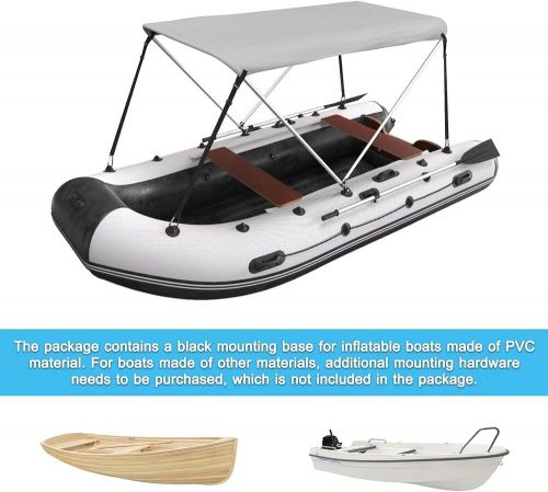 Foldable canopy cover 2bow bimini top63&#034; l 39‘’-55‘’ w 43.3&#034; h suitable for b...