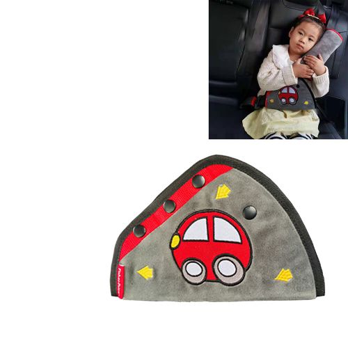 Red seat belt pillow adjuster for kids car seatbelt cushion pad cute soft