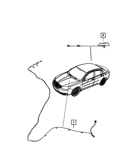 Genuine mopar satellite radio cable 68185517aa