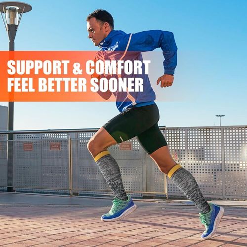 Medical compression socks for men wide calf， x-large, mix and match 6 colors