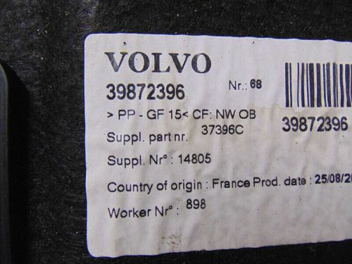 Volvo c30 boot carpet 39872396 2008