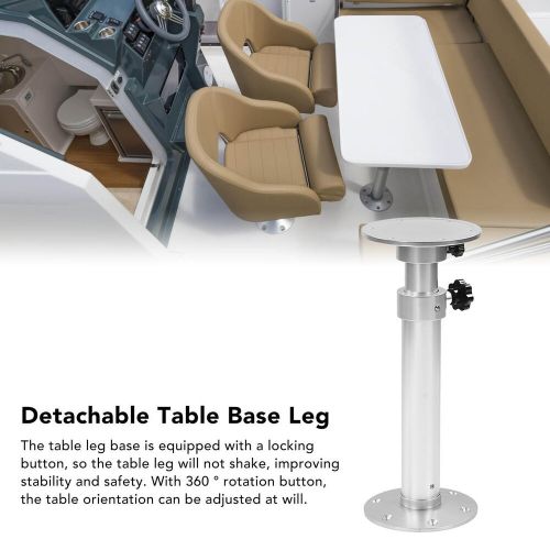 * table pedestal leg 445690mm adjustable 360° rotation aluminium alloy for rv