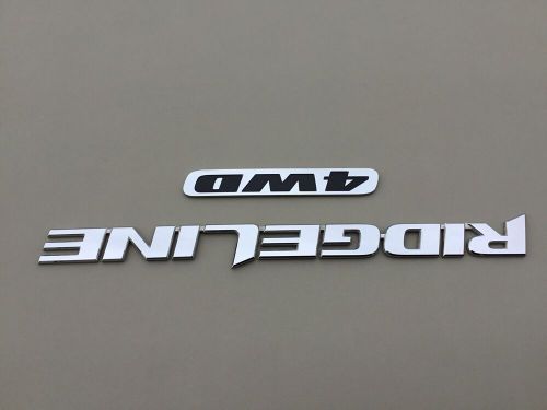 Honda ridgeline 4wd rear emblem tailgate logo sign badge oem 2006-2014 *