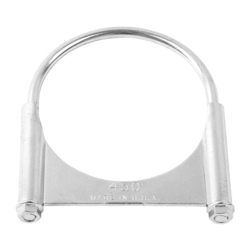 Ap exhaust t412z 4.5&#034; heavy duty guillotine u-bolt exhaust clamp w/flange nuts -