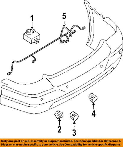 Ford oem 5g1z15k861aaa bumper cover mounting kit-bracket