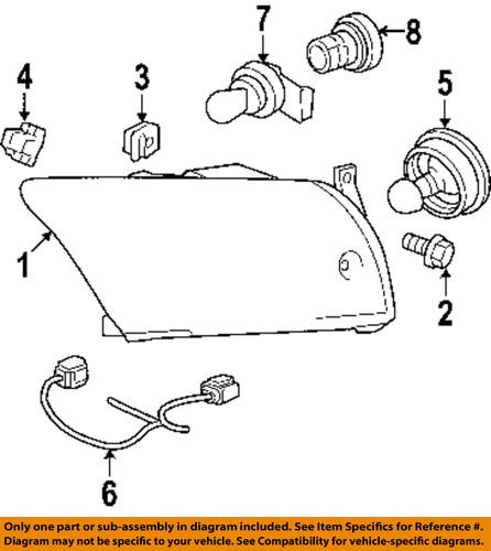 Dodge oem 6508698aa headlamp-headlamp nut