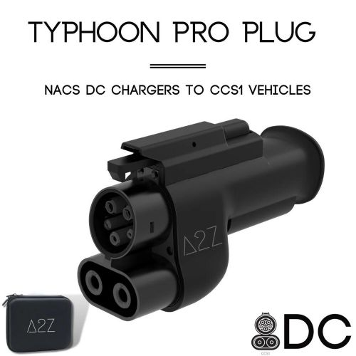 A2z typhoon pro nacs dc tesla supercharger to ccs1 adapter rivian ford charger