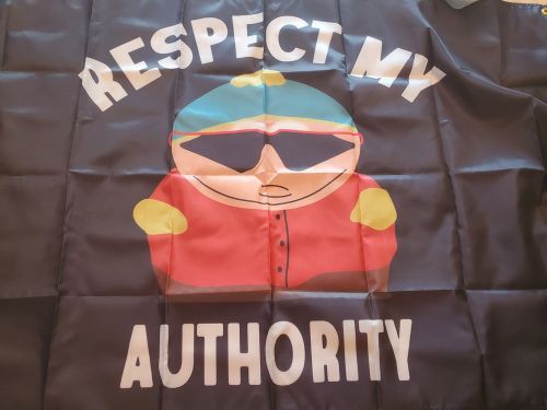 Cartman respect my authority black flag 3ft x 5ft