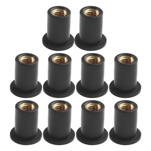 Nuts nut 5mm for most windshields m5 motorcycle panel mounting rubber+brass