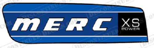 Fits mercury 2.5 alien cowl retro xs power outboard motor engine decals - blue