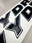 Hydra sports 3d domed raised decal emblem silver &amp; black