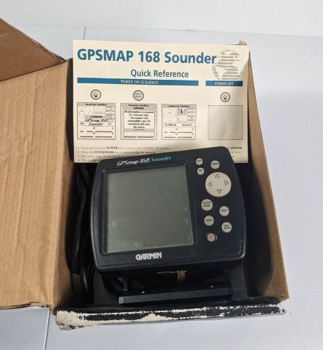 Garmin gpsmap 168 sounder chartplotter fish finder untested parts only