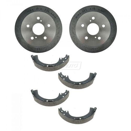 Rear brake drums pair & shoe left & right set kit new for toyota camry solara