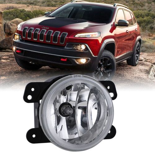 1pcs for 2014-2018 jeep cherokee fog lights clear bumper lamp passenger = driver