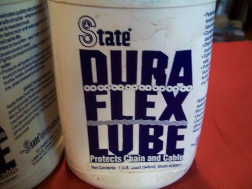 2 quart bottles of state dura flex lube, nos