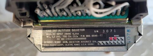 Bendix/king kas-297 altitude selector p/n: 065-0046-02