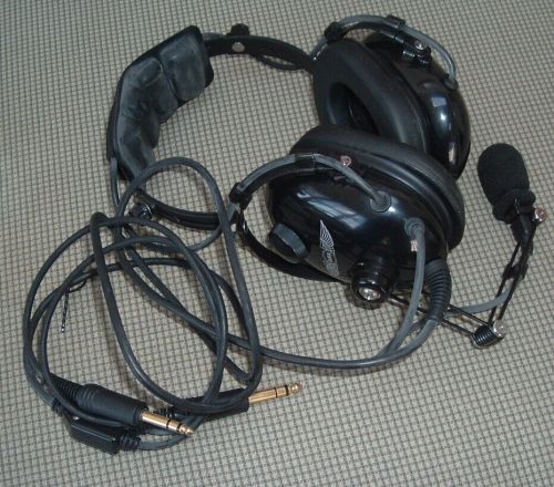 Asa pilot headset, headphones, 2 plug flight speaker headset