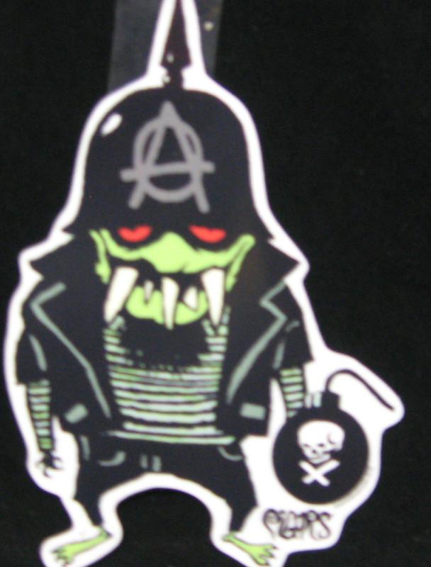 # german helmet anarchy dude decal