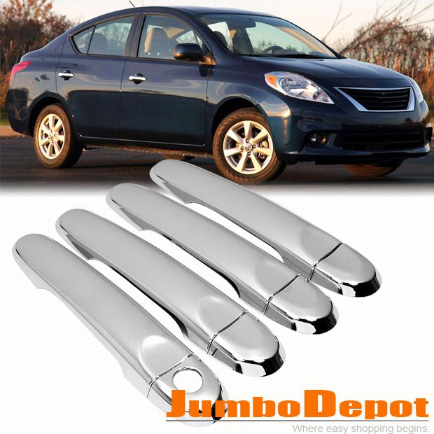 Triple chrome door handle cover trim for nissan versa latio cube juke tiida 2012