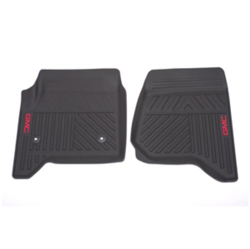 2014 & up gmc sierra 1500 front premium all weather "cocoa" floor mats 22858621