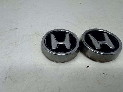 2 honda crv oem wheel center caps metal alloy finish