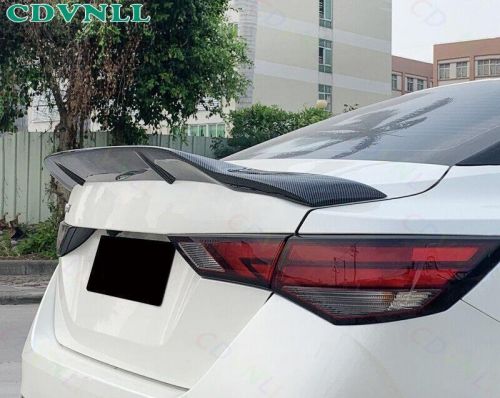 For nissan sentra sylphy 2020-2023 abs carbon fiber rear trunk spoiler wing flap