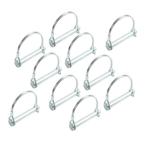 10pcs lock pin trailer tow coupler safety snap locking pin with anti-lost rope