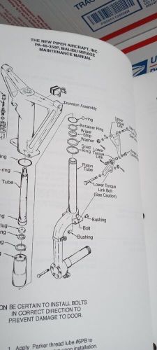 Piper pa-46-350p malibu mirage maintenance  manual aircraft