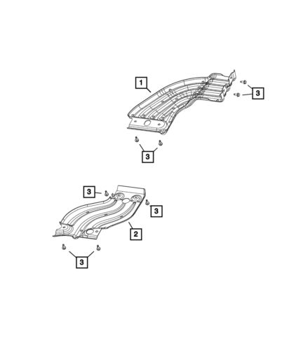 Genuine mopar transfer case skid plate 68266720aa