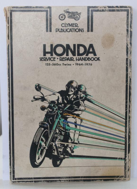 Clymer repair & service manual for honda 125-360 twins 1964 thru 1976