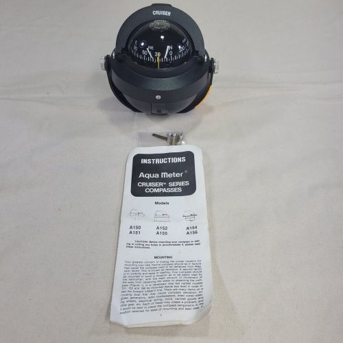 Aqua meter cruiser series model 150 marine compass new old stock w/ bracket