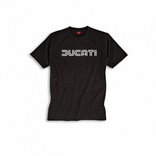 Ducati graphic ducatiana 80&#039;s short sleeve t-shirt retro black new!!-