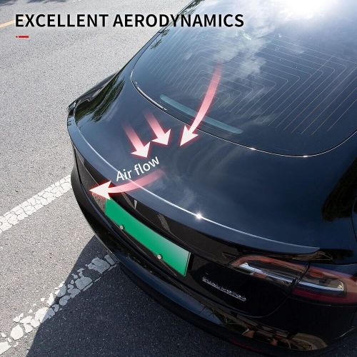 For tesla model 3 2017-2023 spoiler wing car rea  accessories abs gloss black