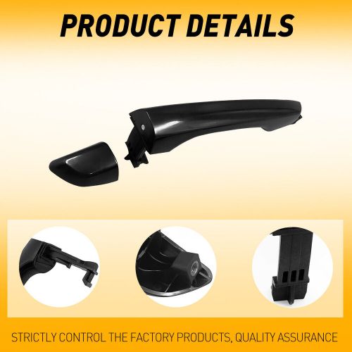 Black fit elantra hyundai 2017-2020 82662-f2040 right rear door outside handle