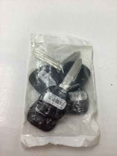 Pack of 5 86121 for hillman automotive universal key blank double sided black