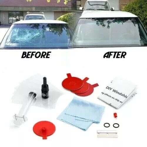 Windscreen windshield repair tool set diy car kit wind glass for chip crack fix