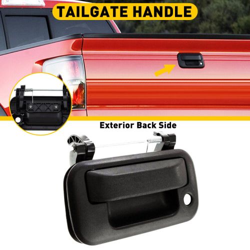 Black plastic tailgate exterior door handle for 2004-14 ford f150 truck lincoln