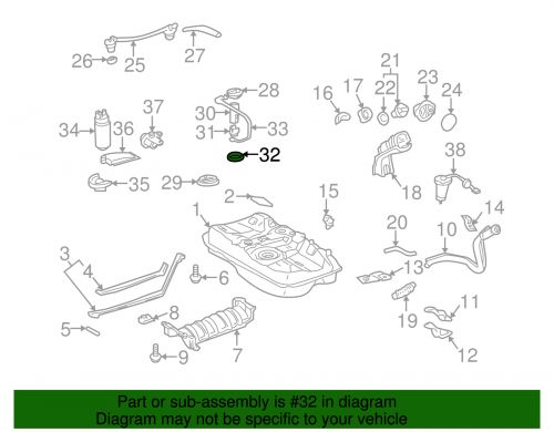 Genuine toyota fuel pump tank seal 77169-33020