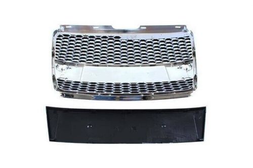 Rs style honeycomb chrome  grills  mesh grill for audi a6 c6 04-09