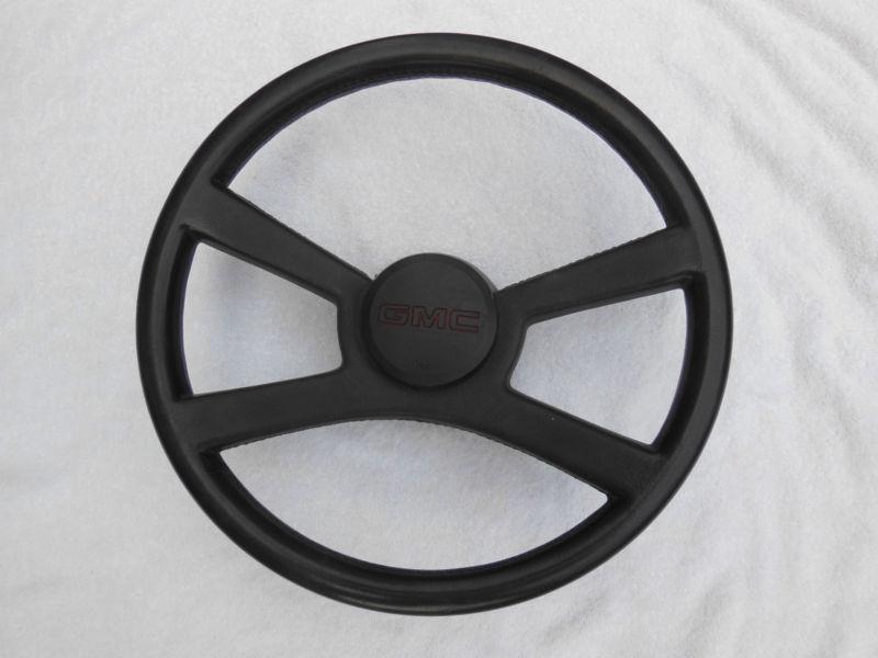  gm oem gmc work truck van black soft grip steering wheel nice used